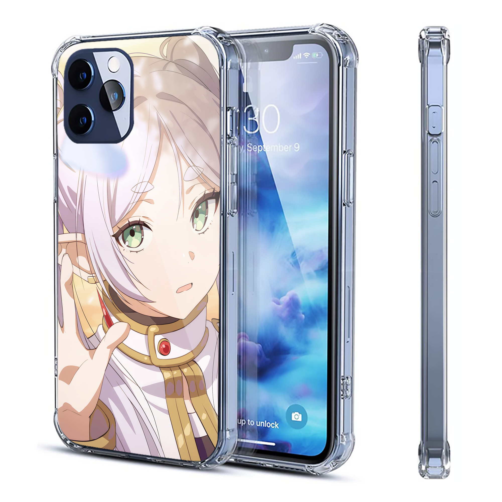 （画像用） 葬送のフリーレン Frieren 【iPhone 12シリーズ対応】透明スマホケース（クリアソフトケース）